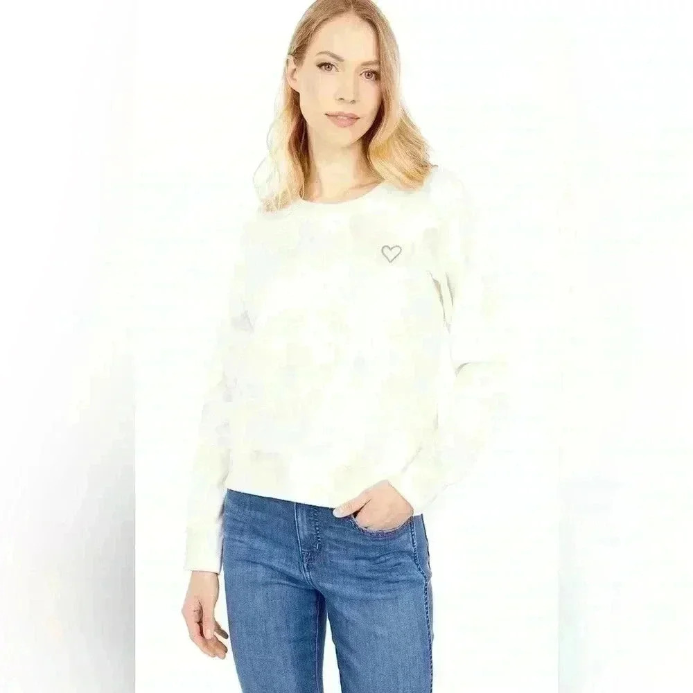 Madewell heart Tie Dye Sweater